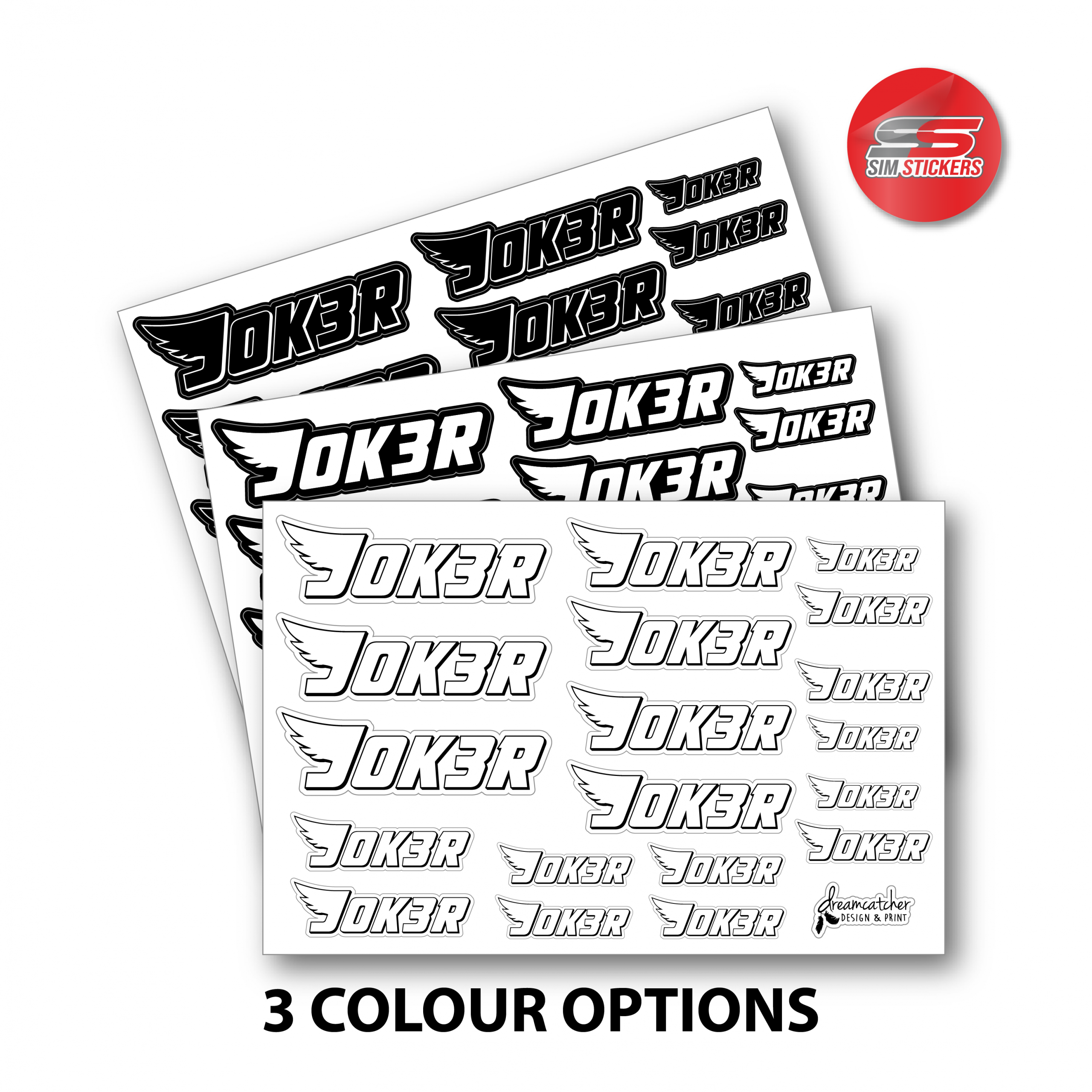 JOK3R Stickers - BATTCAVE
