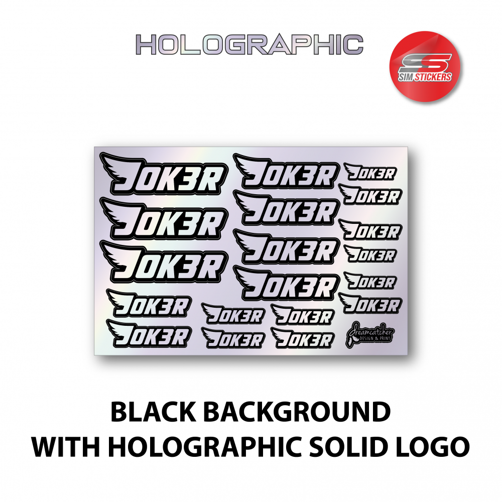 JOK3R Holographic Stickers – BATTCAVE