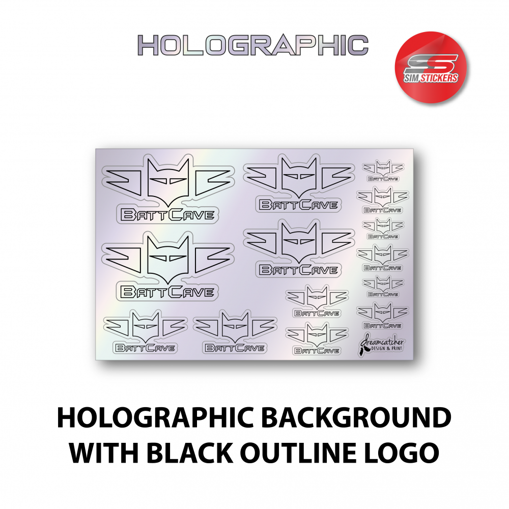 BattCave Holographic Stickers – BATTCAVE