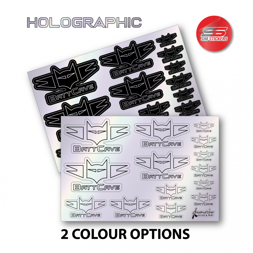 BattCave Holographic Stickers – BATTCAVE