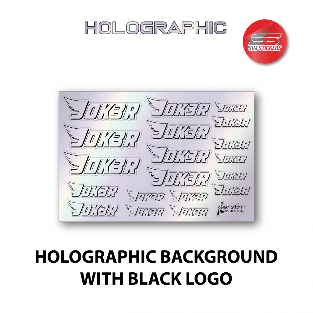 JOK3R Holographic Stickers – BATTCAVE