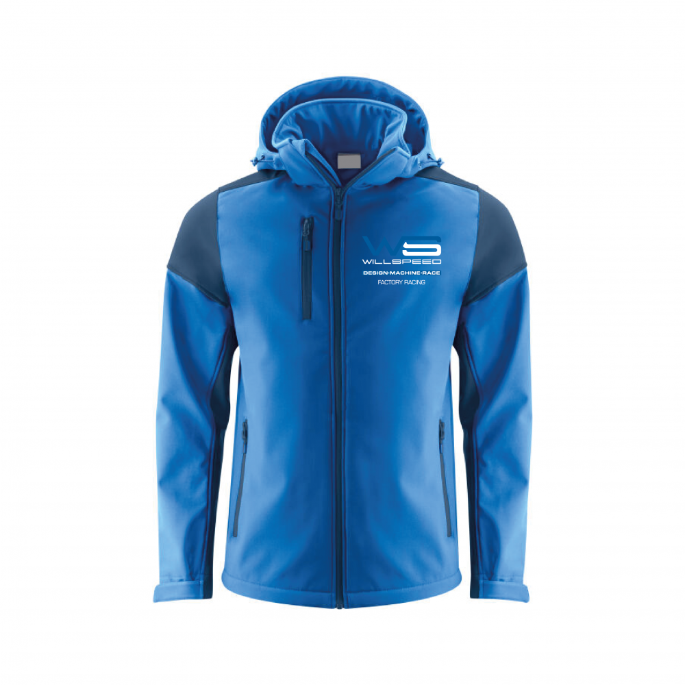 Softshell Jacket Light Blue – WILLSPEED