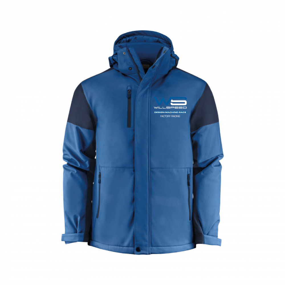 Padded Softshell Jacket Light Blue – WILLSPEED