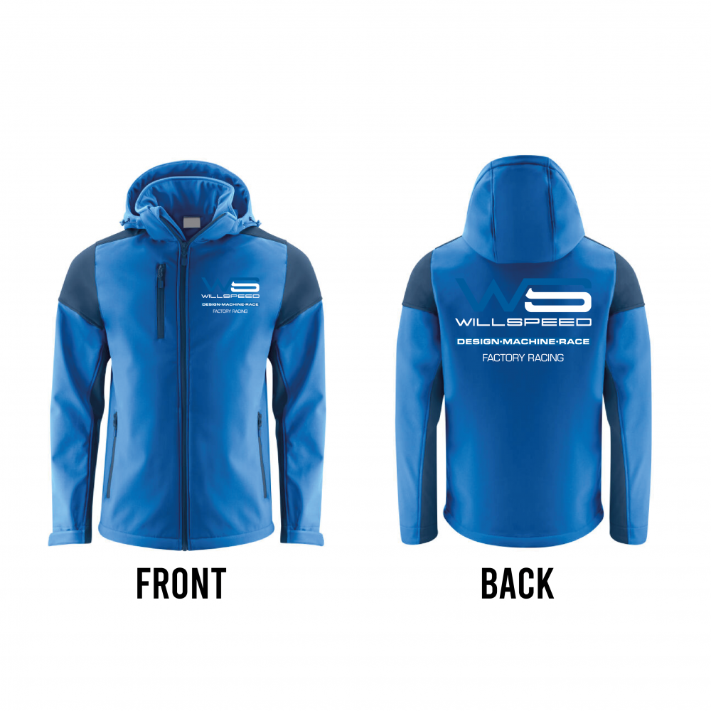 Softshell Jacket Light Blue – WILLSPEED