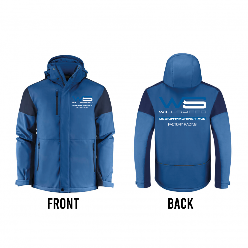 Padded Softshell Jacket Light Blue – WILLSPEED