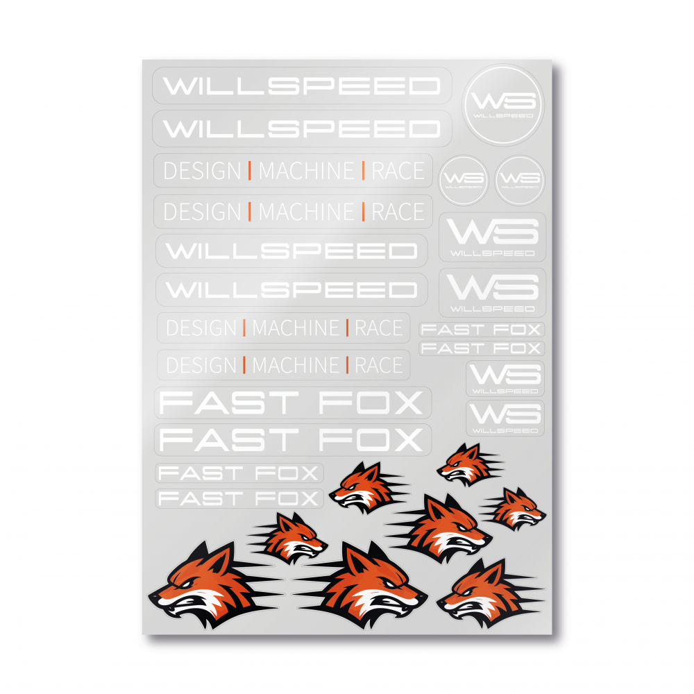 Fast Fox Decal Sheet – WILLSPEED