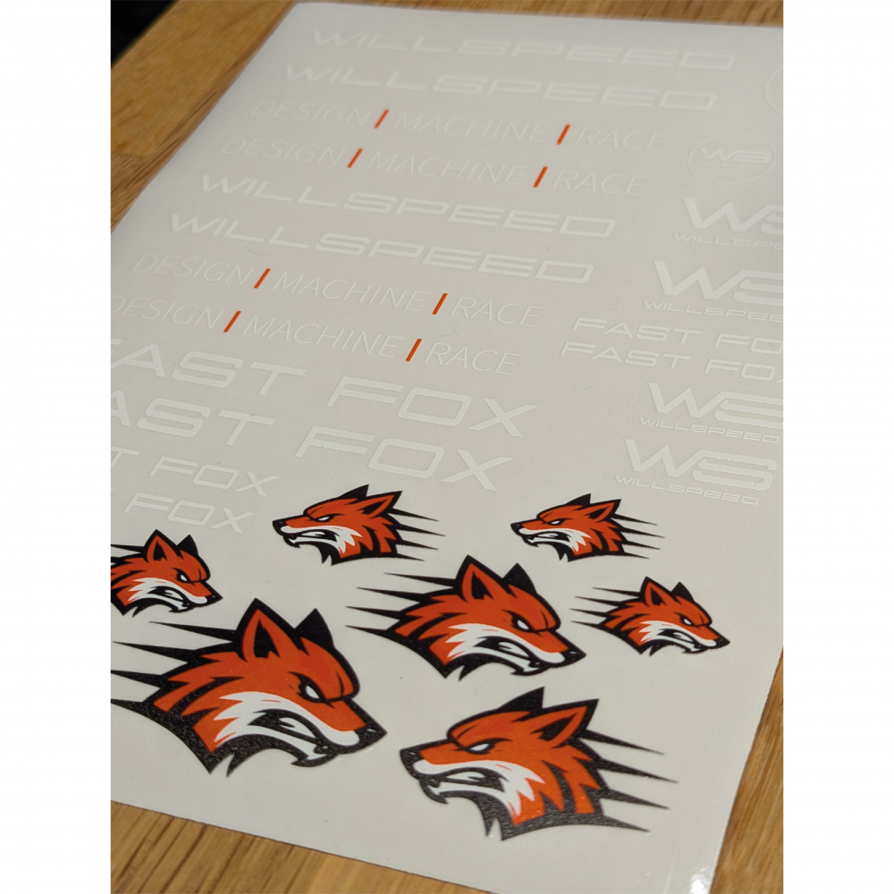 Fast Fox Decal Sheet – WILLSPEED